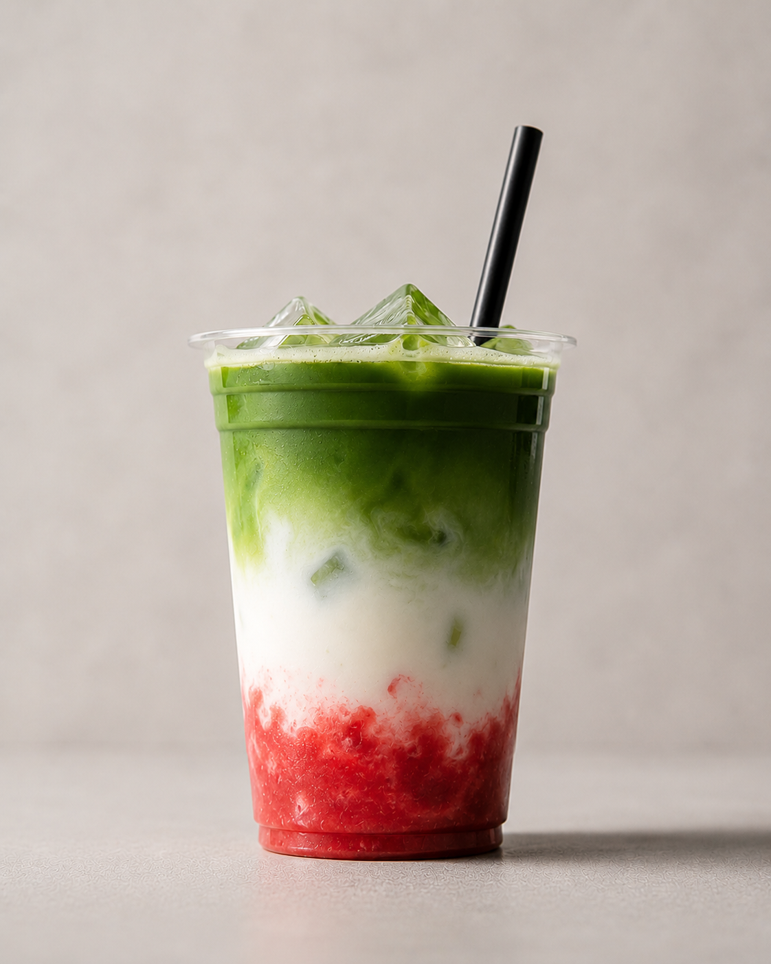 Iced Strawberry Matcha Latte